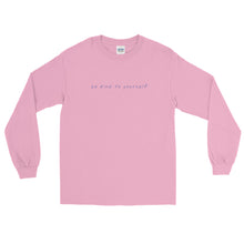 Load image into Gallery viewer, Be kind to yourself long sleeve t-shirt in light pink color
