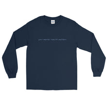 Load image into Gallery viewer, Your Mental Health Matters - Long Sleeve T-Shirt in Navy Color
