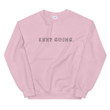 Load image into Gallery viewer, Keep Going Sweatshirt in Light Pink color flat
