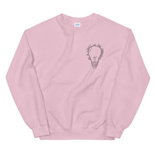 Load image into Gallery viewer, be a light in the darkness - sweatshirt in light pink color
