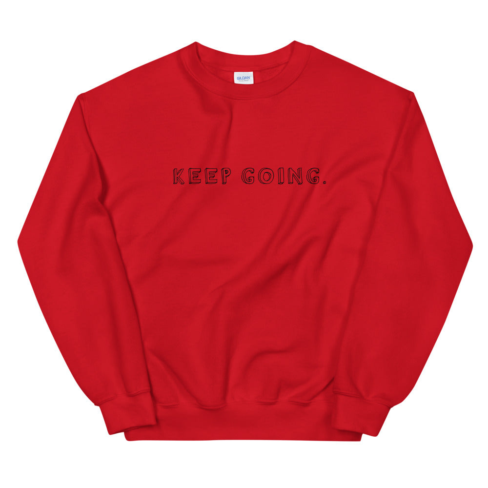Keep Going Sweatshirt in Red color