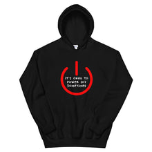 Load image into Gallery viewer, Its Okay To Power Off Sometimes Hoodie In Black Flat
