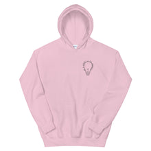 Load image into Gallery viewer, be a light in the darkness - hoodie in light pink color 
