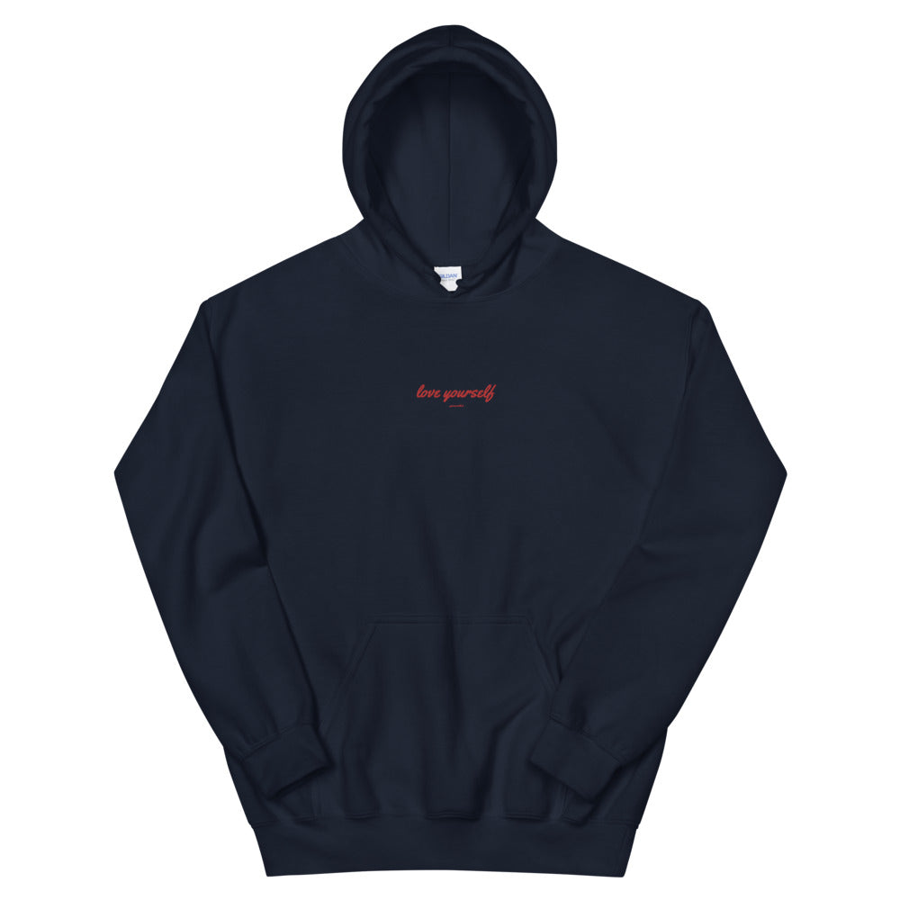 Love Yourself Embroidered Hoodie